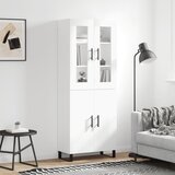  Visoka komoda bijela 69,5x34x180 cm konstruirano drvo | shoptok.hr
