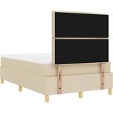  Krevet s opruga kutije s madracem Krema 120 x 190 cm tkanina | shoptok.hr