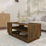 vidaXL stolić za kavu boja dimljenog hrasta 102 x 55 x 43 cm iverica | shoptok.hr