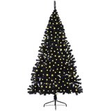  Umjetno predsvijetljeno božićno drvce Crna 180 cm PVC | shoptok.hr