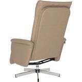  Naslonjač od umjetne kože s osloncem za noge boja cappuccina | shoptok.hr
