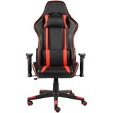 vidaXL Okretna igraća stolica crvena PVC | shoptok.hr