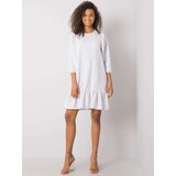 RUE PARIS Dress-RV-SK-6075.10X-light gray | Shoptok.si
