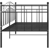 vidaXL Posteljni okvir črn kovinski 90x200 cm, (20606298) | Shoptok.si
