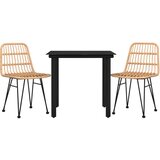  3-dijelni vrtni blagovaonski set od poliratana | shoptok.hr