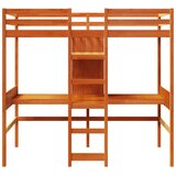  Okvir kreveta na kat sa stolom i policama 90 x 200 cm borovina | shoptok.hr