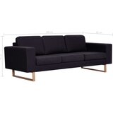  Trosjed od tkanine crni | Shoptok.si