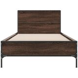  Okvir za krevet smeđi hrast 90x190 cm konstruirano drvo i metal | shoptok.hr