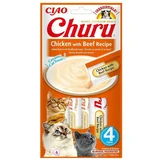churu recept za mačke - piletina i govedina 4x10g