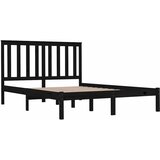  Okvir za krevet od masivne borovine crni 200 x 200 cm | shoptok.hr