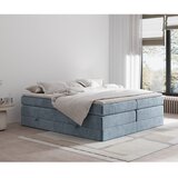 Maison de Rêve Modra boxspring postelja s prostorom za shranjevanje/brez vzglavja 180x200 cm Juniper – | Shoptok.si