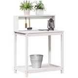  Stol za sadnju s policama bijeli 82,5x50x109,5 cm od borovine | shoptok.hr