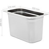  Posude Gastronorm 4 kom GN 1/3 200 mm od nehrđajućeg čelika | shoptok.hr