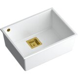 Quadron sudoper DAVID 50 + nano PVD snježno bijela/zlato | shoptok.hr