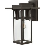 Elstead Lighting Elstead Manhattan 1 velika zunanja stenska svetilka, bronasta, z oljnim drgnjenjem, IP44, E27, (22100067) | Shoptok.si