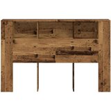 vidaXL Uzglavni ormarić staro drvo 160x18,5x103,5 cm konstruirano drvo | shoptok.hr