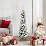 vidaXL Umjetno božićno drvce s stalakom Zelena i bijela 120 cm | shoptok.hr