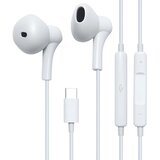 Oem Jaym, Žične USB-C slušalke z mikrofonom in 3-gumbnim daljinskim upravljalnikom, Bela, (5000228838) | Shoptok.si