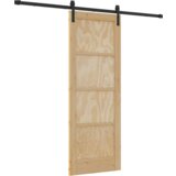 vidaXL Klizna vrata s setom za pričvršćivanje 73.5x198.5 cm Puno drvo bor | shoptok.hr