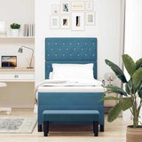  Krevet s opruga kutije Tamno plava 200 x 100 cm Baršun | shoptok.hr