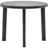 The Living Store Vrtna miza antracitna 89 cm plastika - Vrtna Miza, (21459392) Cene