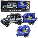  Policijski džip za igru sa prikolicom za konje - plavi | Shoptok.si