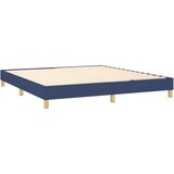  Box spring s madracem LED plavi 160x200 cm od tkanine | shoptok.hr