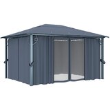  Sjenica sa zastorom 400 x 300 cm antracit aluminijum Slike