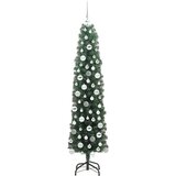 vidaXL Umestno božično drevo Zelena 180 cm PVC in Jeklo in Plastika | Shoptok.si