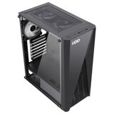 UGD Kuciste Magnum 351, ATX, providna stranica, ugradjeno 2xRGB kulera, Crno | ePonuda.com