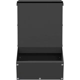 vidaXL Hranilica za zečeve Crna 17.5 x 26 x 28.5 cm | shoptok.hr