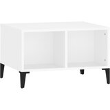 The Living Store Klubska mizica bela 60x50x36,5 cm inženirski les - Klubska Mizica, (21421325) | Shoptok.si