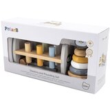 Viga polarb set drvena piramida + igra udaranja čekićem Montessori pingvin | shoptok.hr