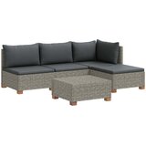  5 kom. Ratan set za opuštanje s jastučićima GENDT Kubu siva | shoptok.hr