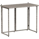 vidaXL Sklopivi vrtni stol sivi 90x51x75 cm poliratan | shoptok.hr
