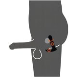 Rebel - daljinski prostata vibrator 2u1 (crni) | shoptok.hr