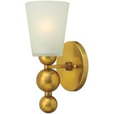 Elstead Lighting Elstead Zelda 1 stenska svetilka z vintage medeninastim steklenim senčnikom, E27, (22099376) | Shoptok.si