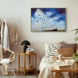  Slika - Autumn Is Coming (1 Part) Wide 120x80 U prirodnom drvenom okviru | shoptok.hr