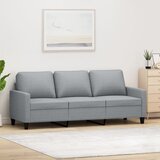 vidaXL Kavč trosed svetlo siv 180 cm blago Cene