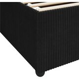  Okvir kreveta s madracem s madracem Crna 140 x 200 cm Baršun | shoptok.hr