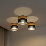  plafonski luster alba 3xE27/15W/230V, prečnik 66 cm, crna/braon | Eponuda.com