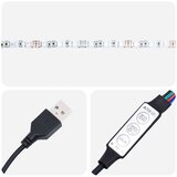  Postelja z LED lučmi Artisan hrast 90x190 cm Izdelano iz lesa, (22008456) | Shoptok.si