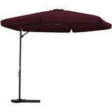  Vrtni suncobran s čeličnim stupom 300 cm bordo | Eponuda.com