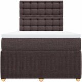  Krevet box spring s madracem tamnosmeđi 120 x 190 cm od tkanine | shoptok.hr