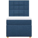  Krevet s oprugama i madracem plavi 90 x 190 cm od tkanine | shoptok.hr