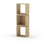 Marckeric Opečnato oranžen/v naravni barvi regal v hrastovem dekorju 32x99,5 cm Lofty – | Shoptok.si