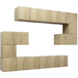  10-dijelni set TV ormarića boja hrasta sonome od iverice | shoptok.hr