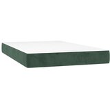  Madrac s oprugama srednje tvrdoće tamnozeleni 120x220x20 cm baršunasti | shoptok.hr
