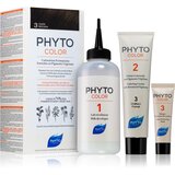 Phyto Color barva za lase brez amoniaka odtenek 3 Dark Brown Cene