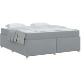  Okvir kreveta s madracem Svjetlosiva 180 x 200 cm tkanina | shoptok.hr